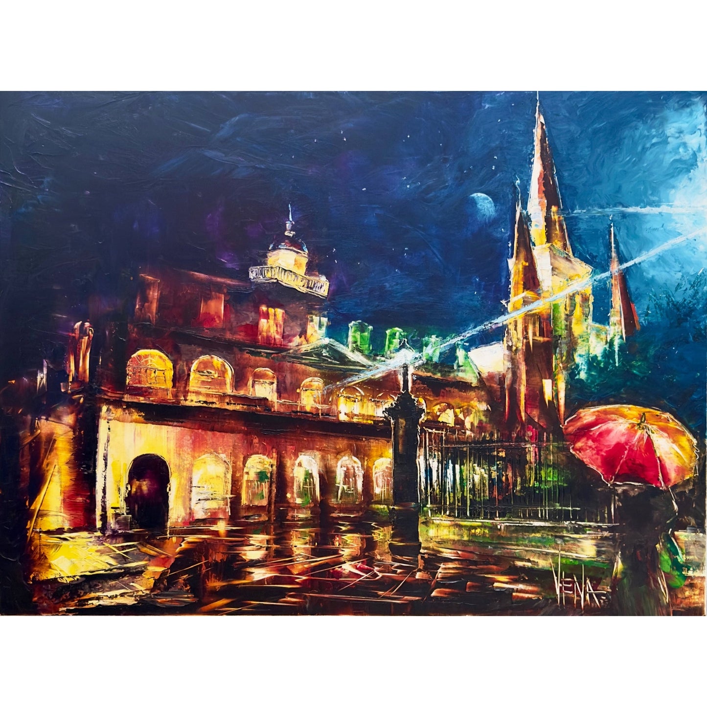 Cathedral. Night City 8317 - Giclée