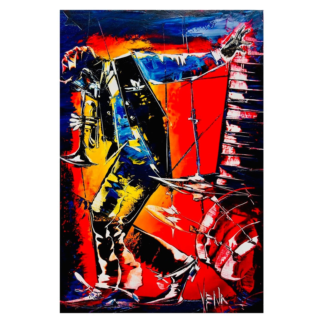 Red Jazz 7654 - Giclée