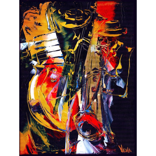 Bass Jazz Blues II - Giclée