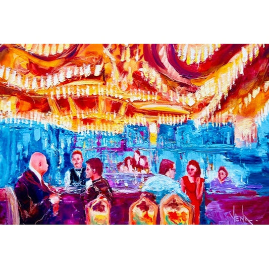 Carousel Evening - Mixed Media