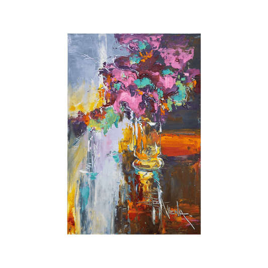 Liliacs in a Crystal Vase - Giclée