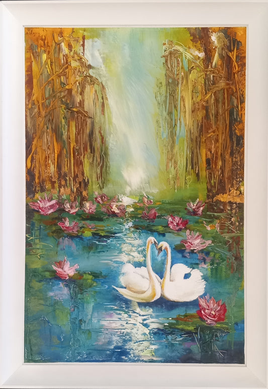 Tropical Paradise II (swans)